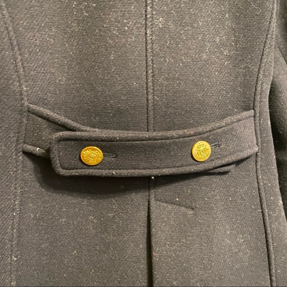 J. Crew Wool Stadium Coat in Navy - Picture 6 of 8